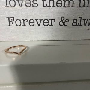 Rose gold pandora ring